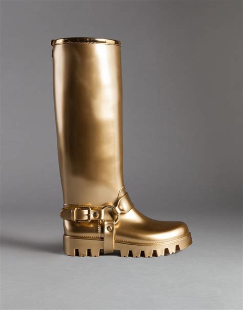 dolce gabbana rubber rain boots